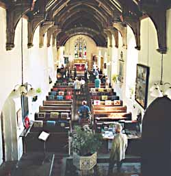 Inside the church