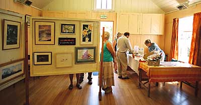 Joyce at the Art Show