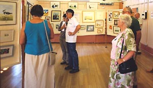 Displays at the village hall