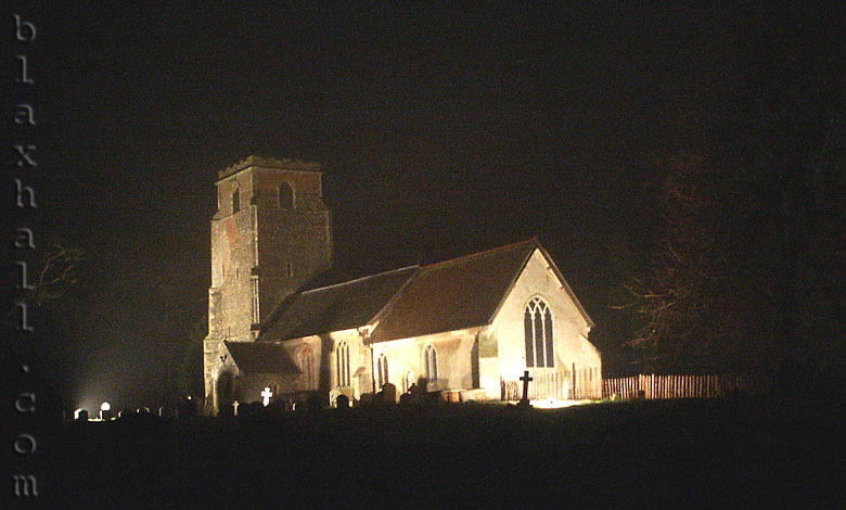 Blaxhall Church by night