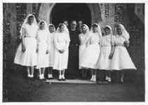 Village girls being confirmed, 1955