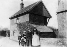 The Shemmings family outside the Granary, probably around 1878.