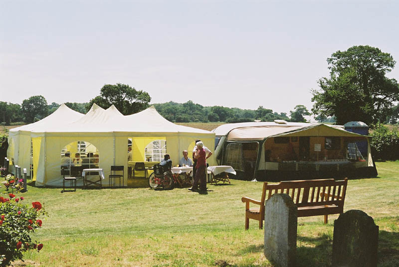 Teas and lunches in the churchyard